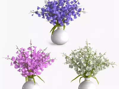 Campanula Bouquet 3D model
