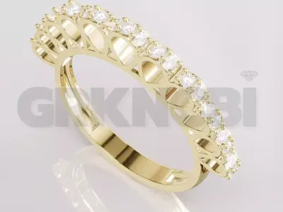 Jewelry Diamond Ring Model RG110 Free 3D print model