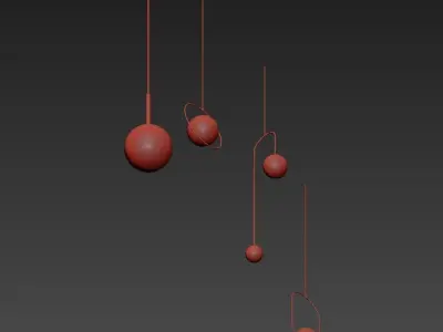 CRESCENT four balls 3D model