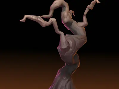 Old Tree 3D Game Asset 3D model