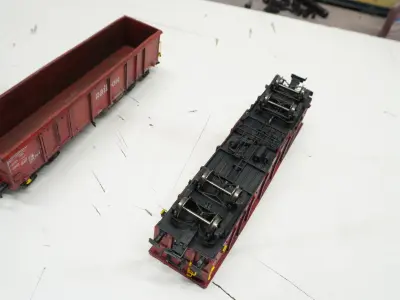 Pre supported H0 scale Eaos x 075 freight car 3D print model