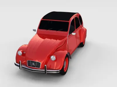 Citroen 2CV rev 3D model