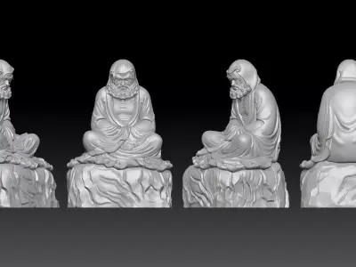 Bodhidharma  3D print model
