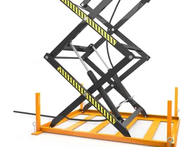 Load Lifting Platform Scissors Lift 3D model