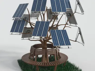 Solar Cell 3D model