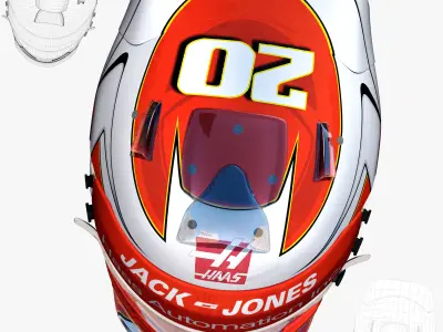 Magnussen helmet 2018 Low-poly 3D model