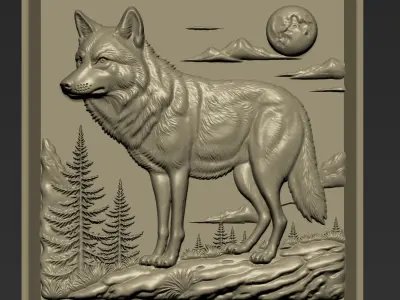 Wolf A74 3D print model