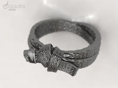 Karate Belt Ring  9s 3D print model