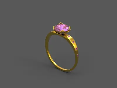 High-Quality 3D Ring Model Low-poly 3D model buy