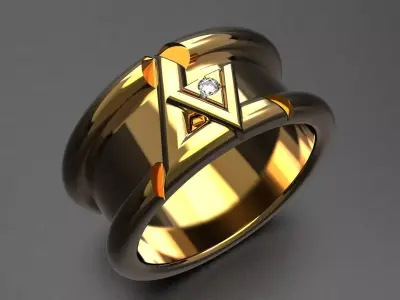 Ring Louis Vuitton 3D print model