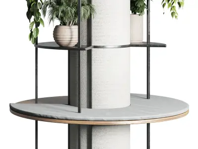 Column plant - pillar plant 03 3D model
