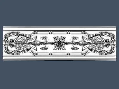 Frieze decorative moulding 3D model
