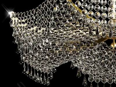 crystal Modern chandelier luxury 3D model