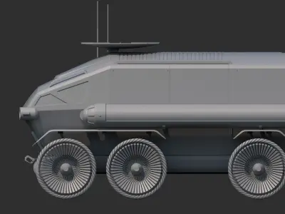 Toyota Lunar Cruiser Jaxa Moon Rover 3D model