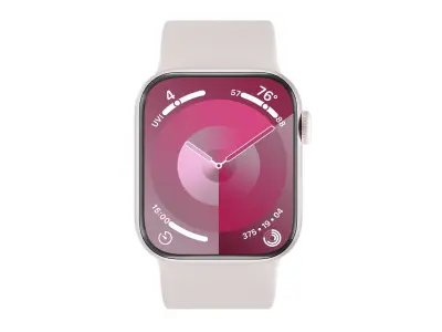 Apple Watch Series 9 Sport Band Pink Color 3D Model Low-poly 3D model