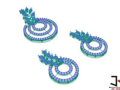 0247 - Diamond Pendant Set for Women - JCADHub 3D print model