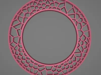 Circular round frame  Free 3D print model