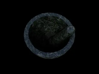 Mortar and Pestle Set Low-poly 3D model