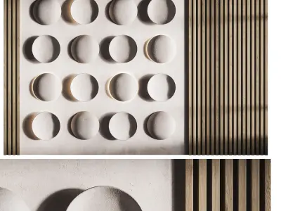 3d Wall Panel 2 Headboard 3D model purchase