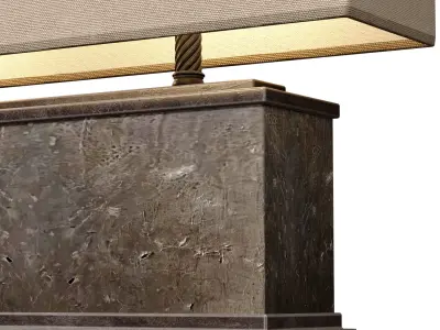 Contemporary Aged Nightstand Table Lamp in European Loft Style 3D model