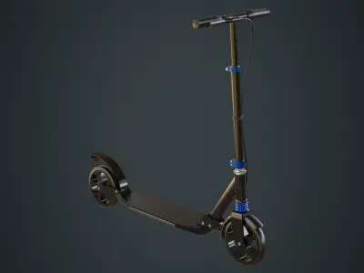 Kick Scooter 1 Untextured 3D model