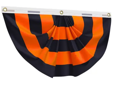 Halloween Flag Bunting Set 3D model