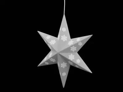 Christmas Star Low-poly 3D model