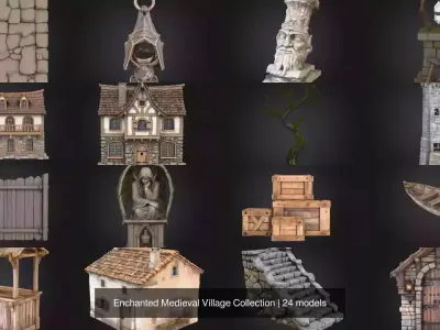 Enchanted Medieval Village Collection