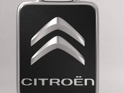 Citroen car logo keychain 3d model  3D model