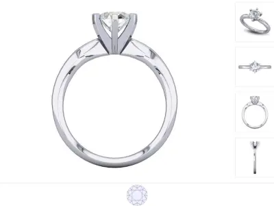 Women ring 3dm stl render detail 3D print model 28