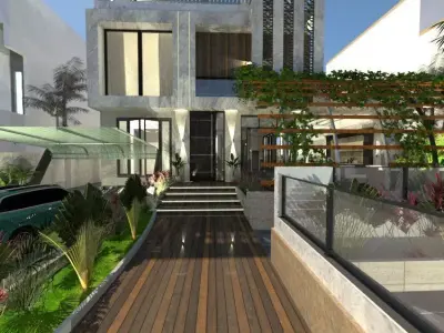 Modern Luxury Villa A44 DWG SketchUp 3D model
