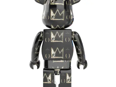 basquiat bearbrick collection 03 3D model