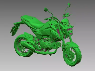 Small Sport Motorcycle  3D Scanned Model 3D model