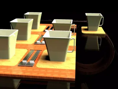 Creative Coffee Table Design 3D model