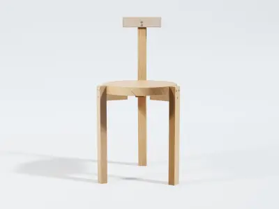 Girafa chair - brazilian furniture design 3D model