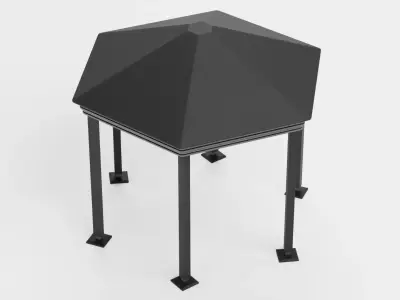 Gazebo V11 Low-poly 3D model