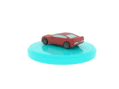 Chevrolet Camaro Cartoon Low-poly 3D model