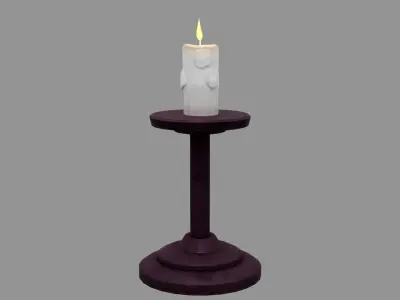 Fantasy Stylized Halloween Lamp Low-poly 3D model