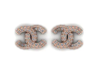 C Ear Studs 3D print model