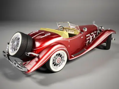 Mercedes-Benz 500K Roadster 3D model
