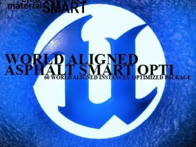 Optimized Asphalt World Aligned Materials 3D model