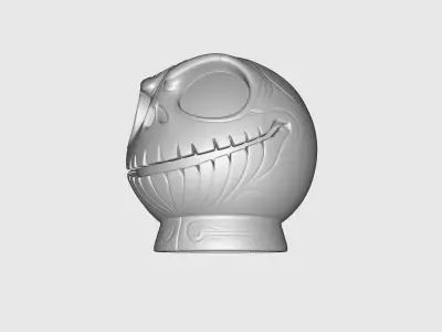 Jack Skull Planter Spooky Halloween Skull Pot Gothic Home  3D print model