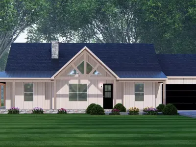 American Exterior House Design  Modern  Home Architecture 3D model