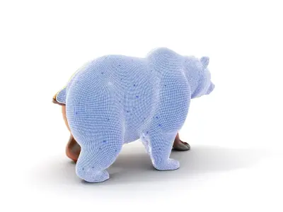 Realistic Bear Model Pack with Diverse Level of Detail Low-poly 3D model