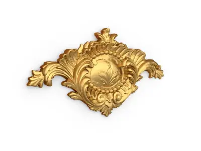 Classic carved decor ornament 373 3D model