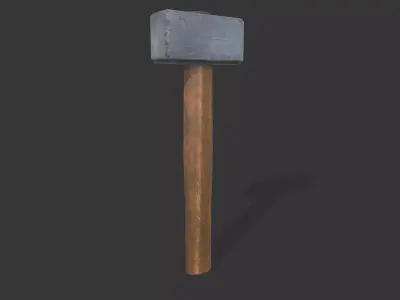 Old Hammer Free low-poly 3D model