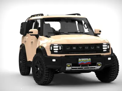 Chery Jetour T2 2024 With Interior 3D model