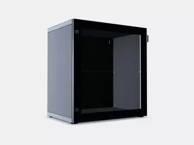BESTA Shelf unit with glass door 9 3D model