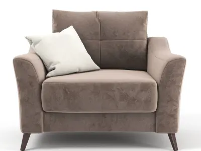 Armchair Amelie by Hoff 3D model