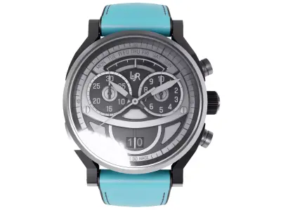 L Jr S1503 Chronograph Dial Watch Low-poly 3D model